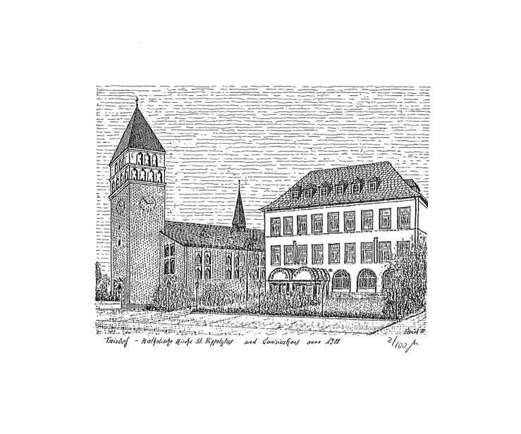 Druck Troisdorf Katholische Kirche St. Hippolytus 54 von 100 1988  2.4